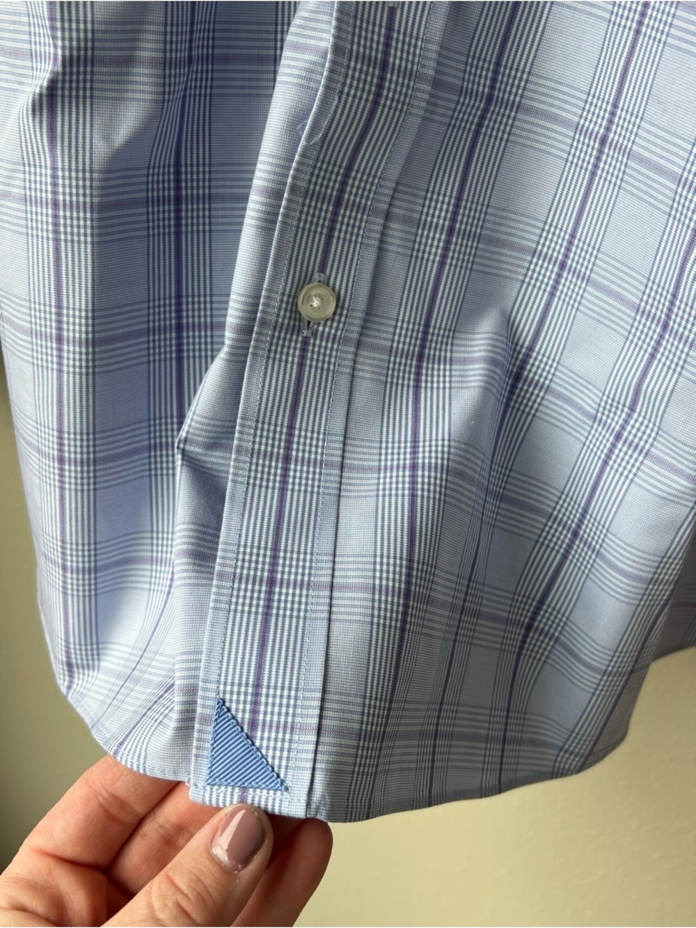 UNTUCKit Salisire Shirt Mens XL Purple Blue Long Sleeve Button Up Wrinkle Free - Picture 5 of 12